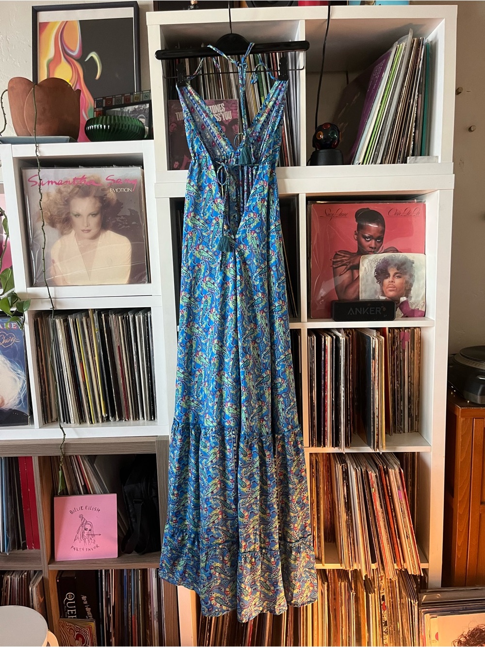 Boho Ibiza style silk dress one size